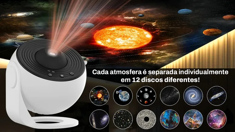 Projetor Planetário + Via Láctea (Últimas Unidades com Valor Promocional)