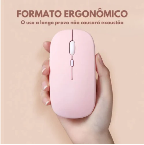 Mouse Sem Fio Portátil Para Laptop, Tablet e Celular